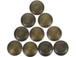 Conjunto De 12 Puxadores Redondos Vintage Para Gavetas E Armários, Em Bronze, Ideais Para Cozinhas E Quartos