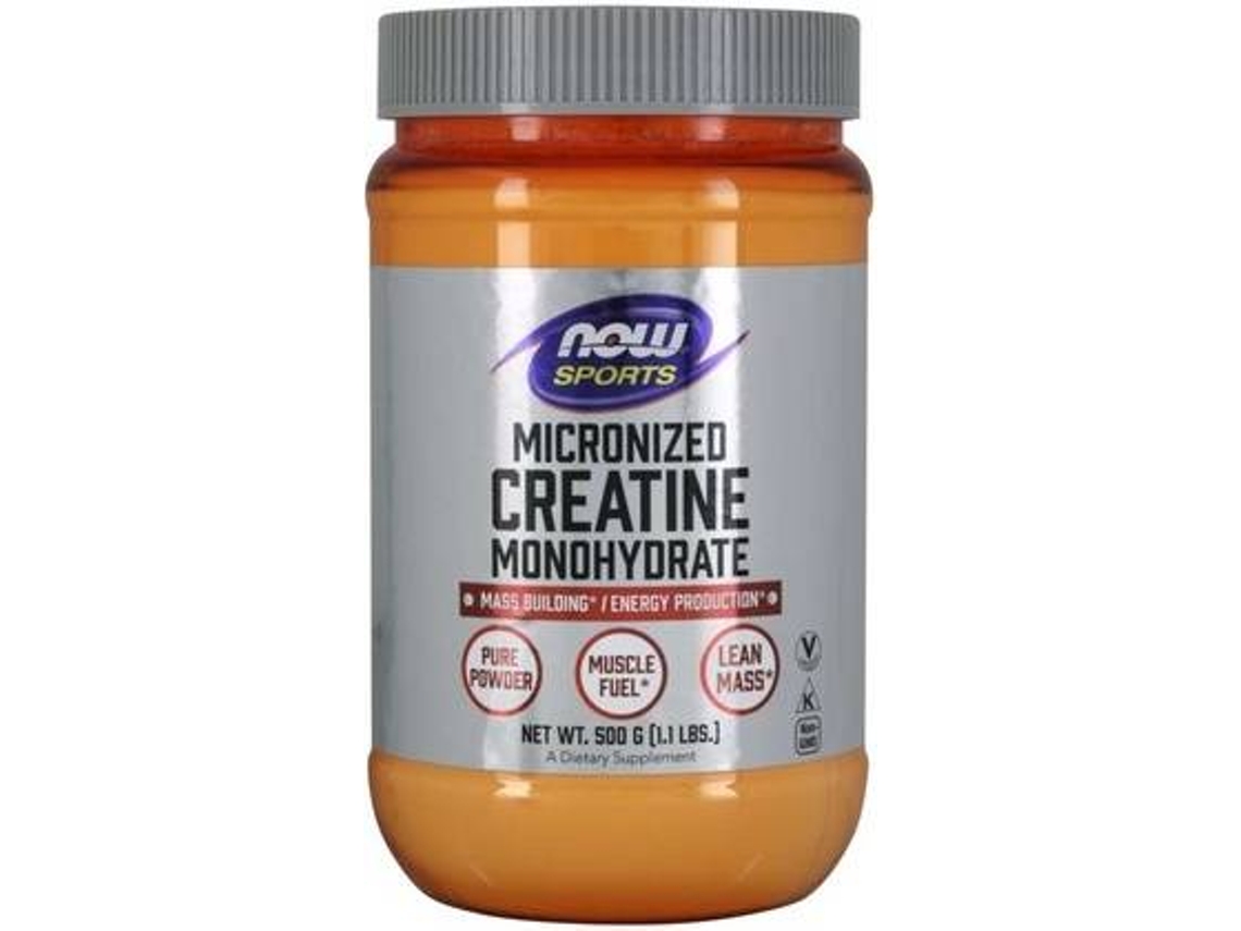 Suplemento Alimentar NOW Monohidrato De Creatina Em Pó Micronizado (500 g de pó)