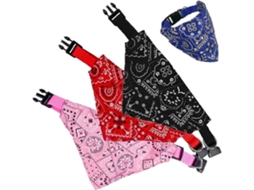 Conjunto 4 Bandanas Triangulares Ajustáveis E Gatos