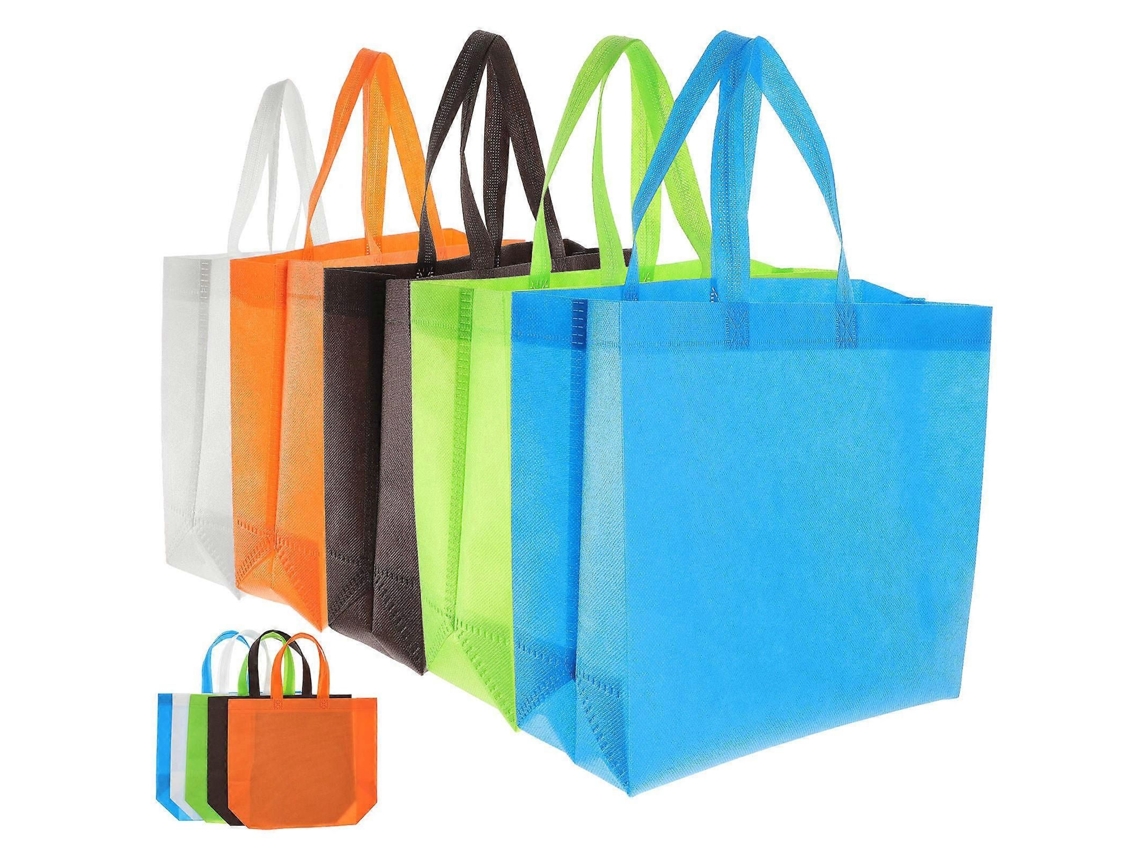 Conjunto de 25 Sacolas de Compras Reutilizáveis ​​e Dobráveis ​​em Lona. GOKOCO