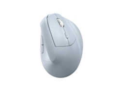 Rato Ergonómico Yizhood Sem Fios 2.4g Bluetooth Dual Mode Recarregável Azul