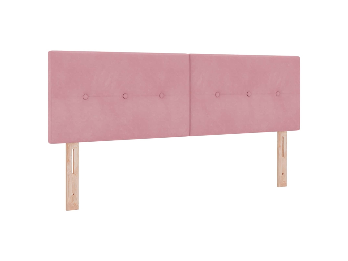 Cabeceira Led com Fitas Led Manual Rosa 160 Cm Veludo MAISON EXCLUSIVE