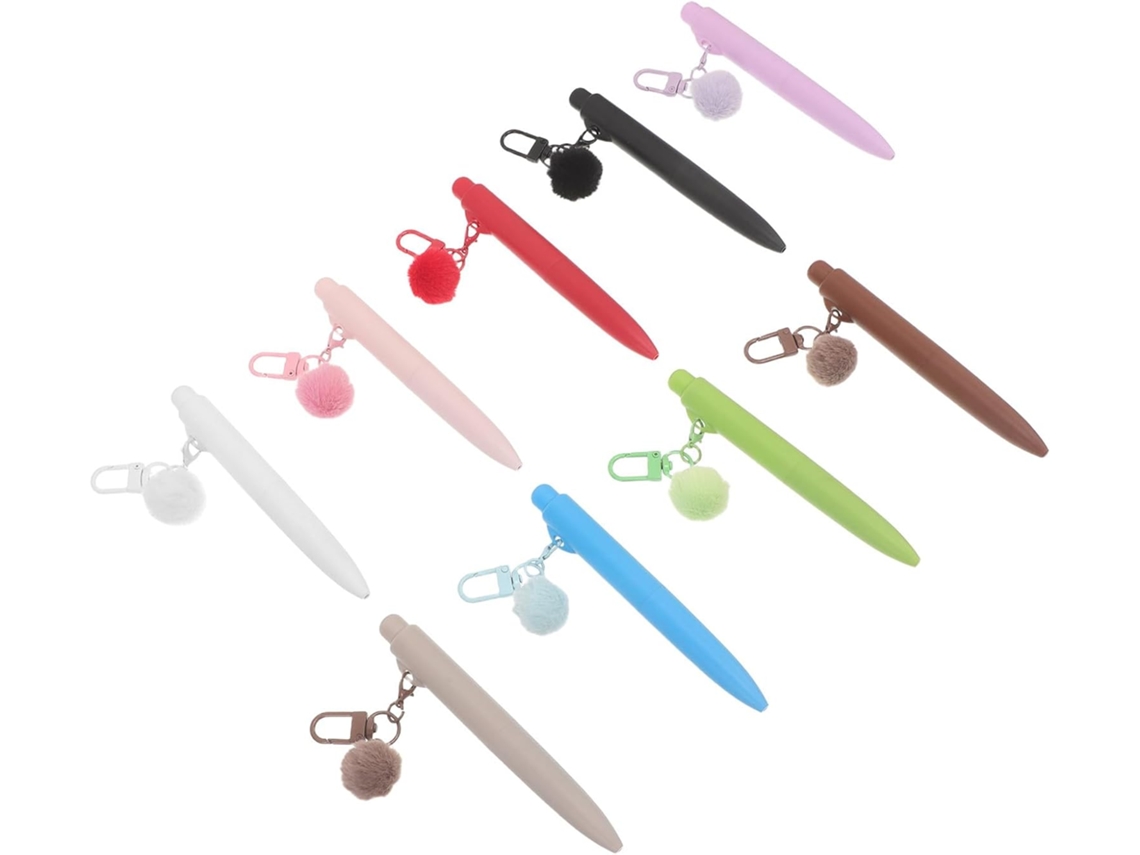 Conjunto Artibetter De 9 Canetas Esferográficas Pequenas Com Pingentes