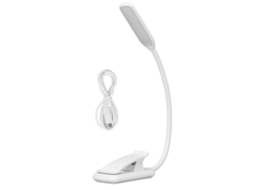 2026 lâmpada de Escritório Led com Clip, 3 Níveis de Ajuste, Mini Plegável, Luz de Mesa Usb Touch Branca