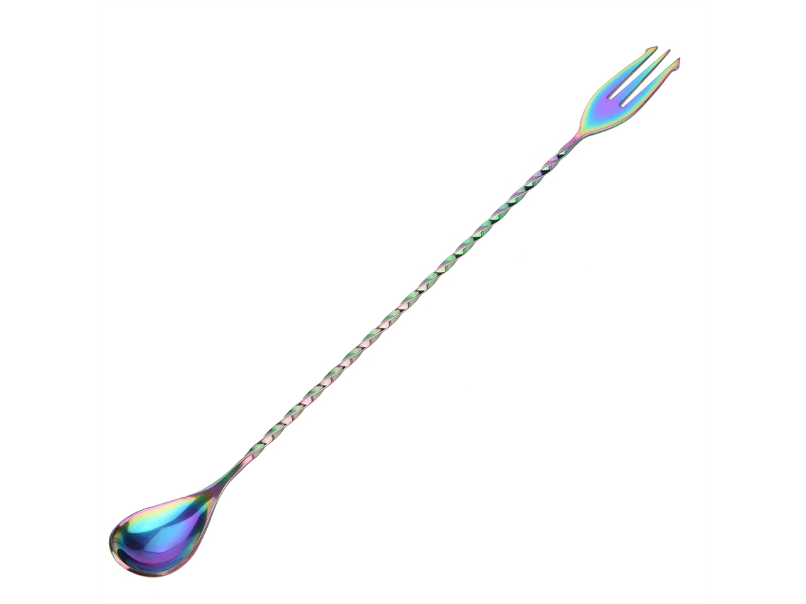VYLARA Colher De Mistura Elegante De Aço Inoxidável Para Barman, Design Clássico E Versátil, Agitador Para Coquetéis, Sucos, Chá Gelado, Chá Com Leite, Café,