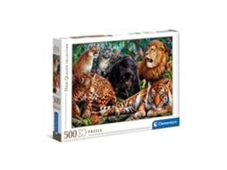 Puzzle CLEMENTONI High Quality Collection 35126 de Blocos 500 Peças Animais
