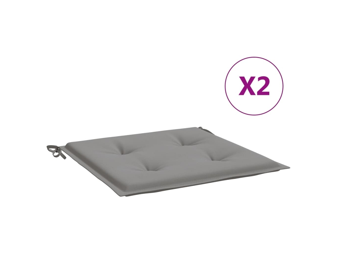 Chair Cushion, Chair Cushions Vidaxl Cinzeto Tecido (50 X 50 X 4 Cm)