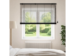 Vidaxl Cortina Veneziana Preto 125 X 160 Cm 35 Mm