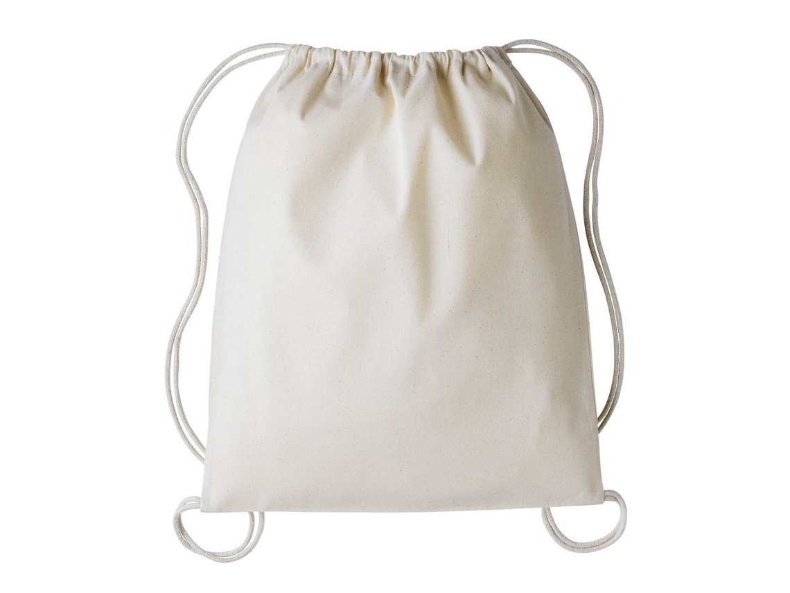 Bolsa de Ginástica Nutshell com Cordão, Cor Natural/natural, Tamanho Único BRILVIBERA
