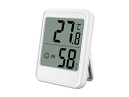 Higrômetro Digital De Interior, Mini Termômetro, Monitor De Umidade Para Ambientes Internos, Quarto De Bebê, Armazém (branco)
