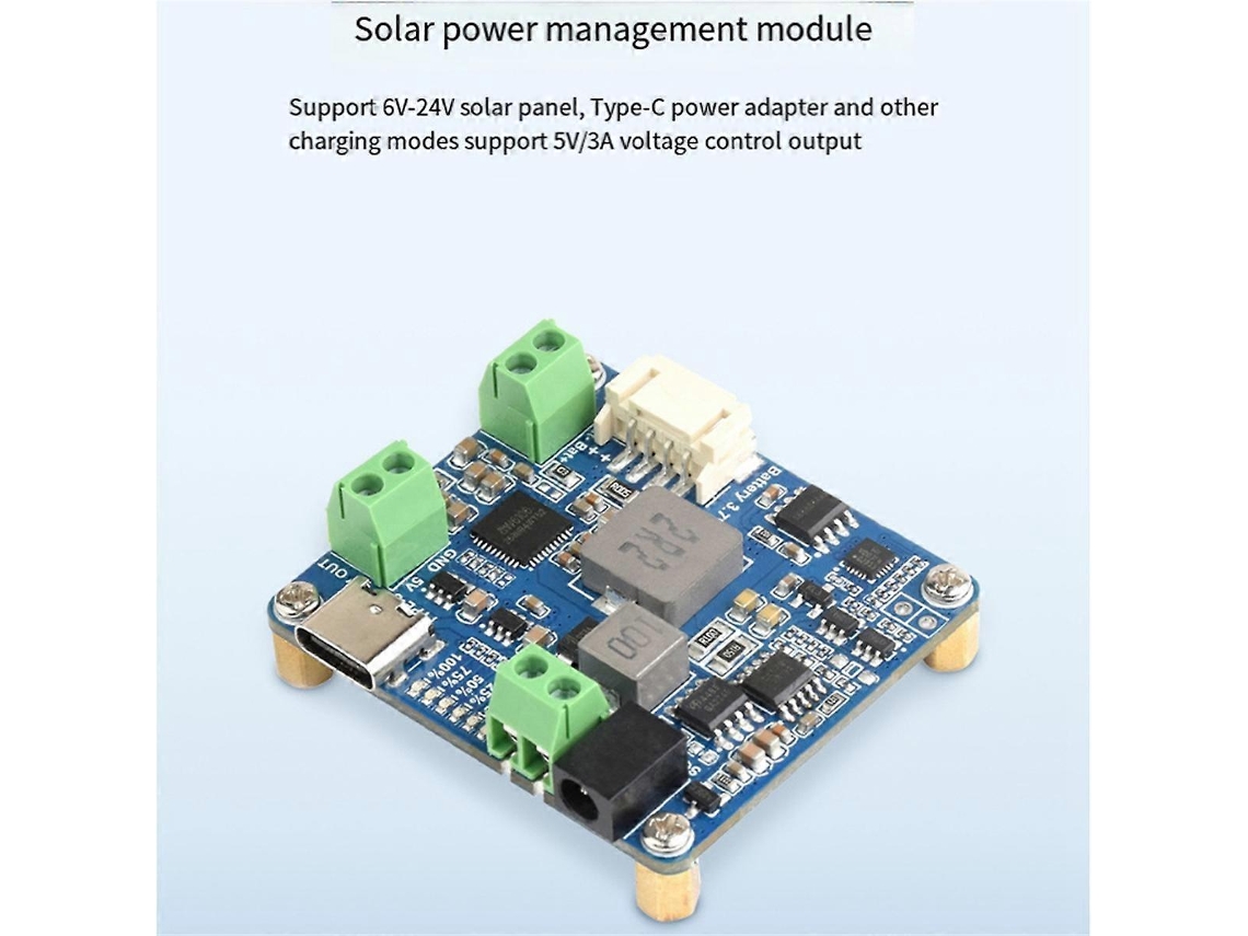Módulo De Gerenciamento De Energia 3 Baterias Caixa Mppt Com Suporte Para Painel Solar De 6 V 24 V Aquaforge