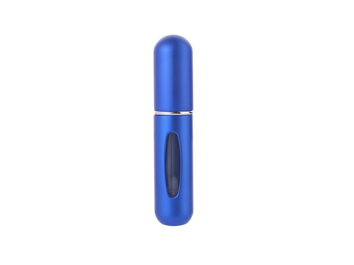 2pcs Atomizador De Perfume Portátil Recarregável 5ml (azul) Com Spray Uniforme E Design Estiloso