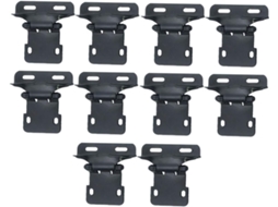 Conjunto De 10 Dobradiças Ferro Com Mola E Fechamento Automático,