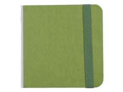 Caderno De Água Com 30 Folhas De Grão Fino Portátil Pocket Papel Para Pintura 10x10cm Verde