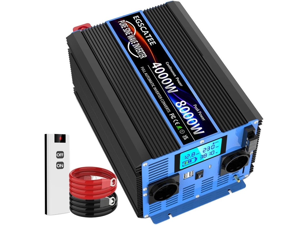 Inversor De Potência, 4000w De Potência Contínua, 8000w De Saída De Pico,12v 230v 8000w Eu