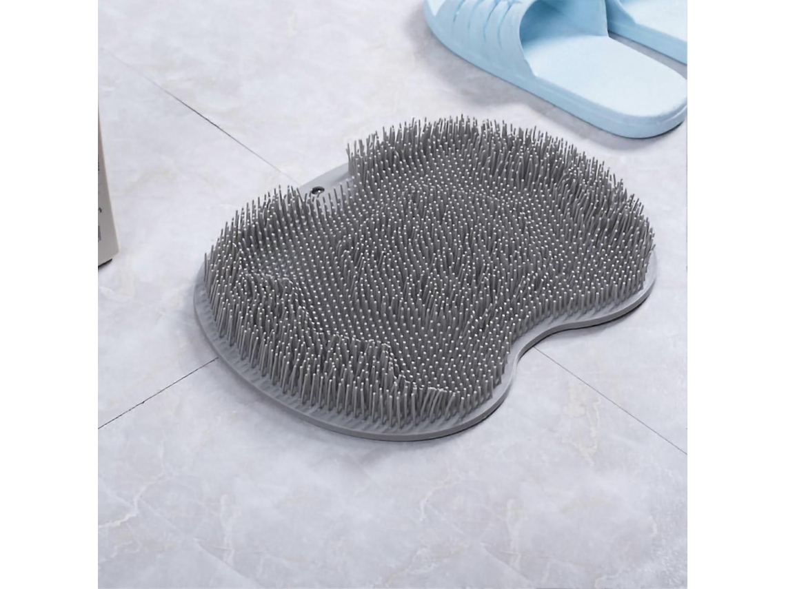 Tapete Massageador Para Os Pés Dobrável Em Tpr Com Gancho E Escova De Limpeza Ventosa.