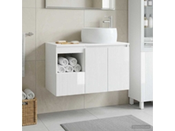 Vidaxl Conjunto De Móveis Para Banheiro 2 Unid. Branco Brilhante