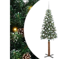 Árvore De Natal Slim Moderna Vidaxl Verde Pvc (180 Cm)