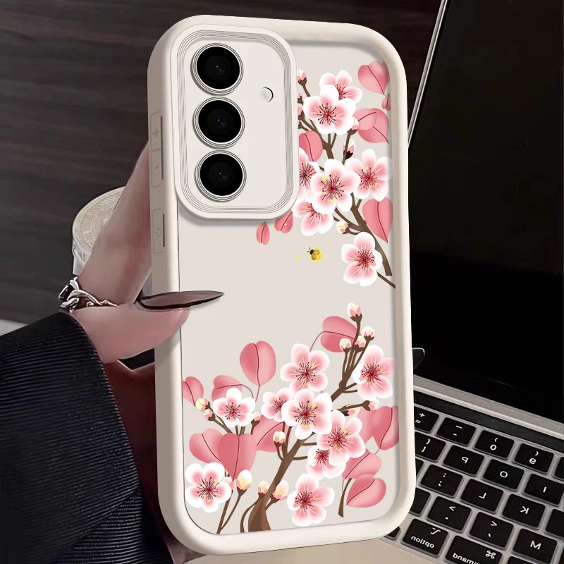 Capa Para Celular Samsung Galaxy S23 Ultra Rosa Pêssego (branco-creme)