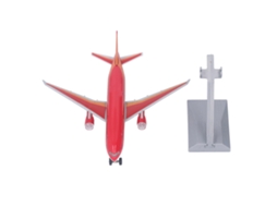 Ats brinquedo Avião Airliner de Liga com Retrocesso Som Luz Modelo Simulado Decoração Residencial Vermelho
