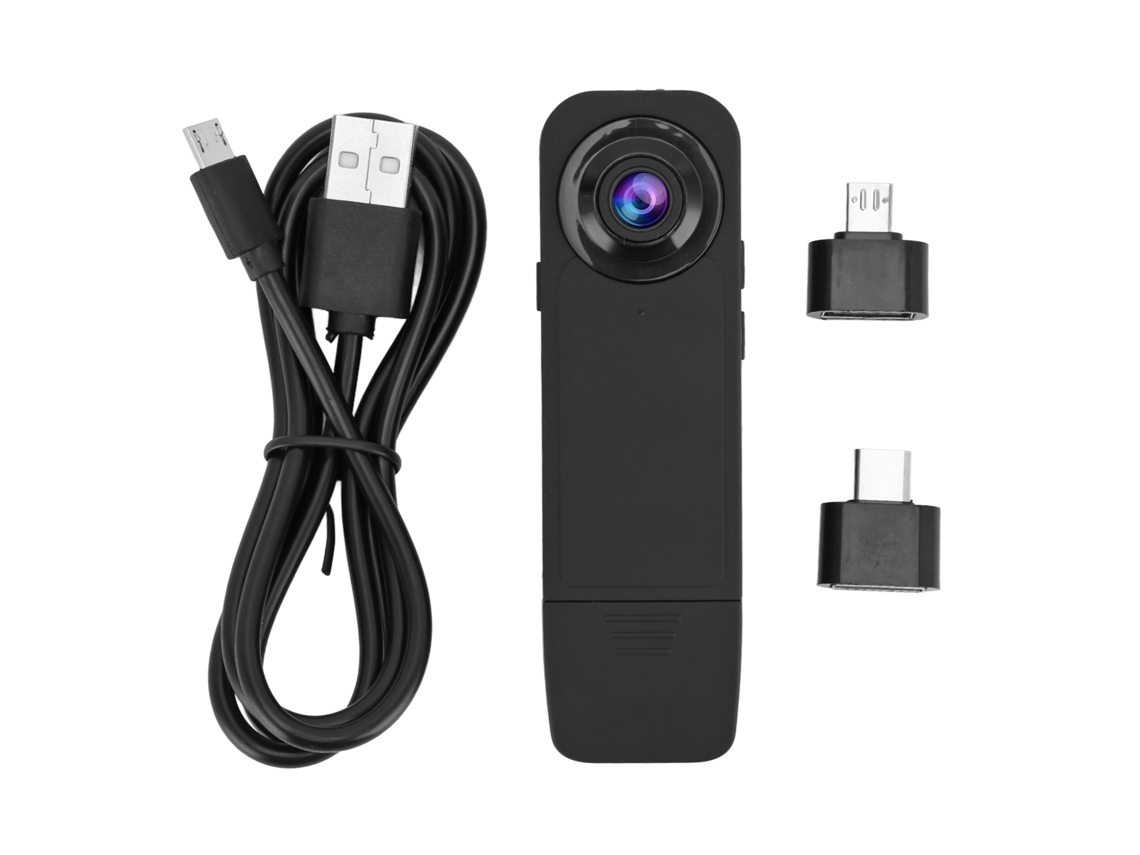 Câmera Corporal Mali Portátil Vestível 1080p Gravador de Vídeo Mini com Bateria Recarregável