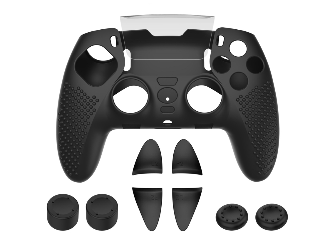Capa Elysve De Silicone Para Ps5 Dualsense Edge Preto