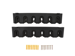 Suporte de Vara de Pesca Horizontal para 6 Varas Parede