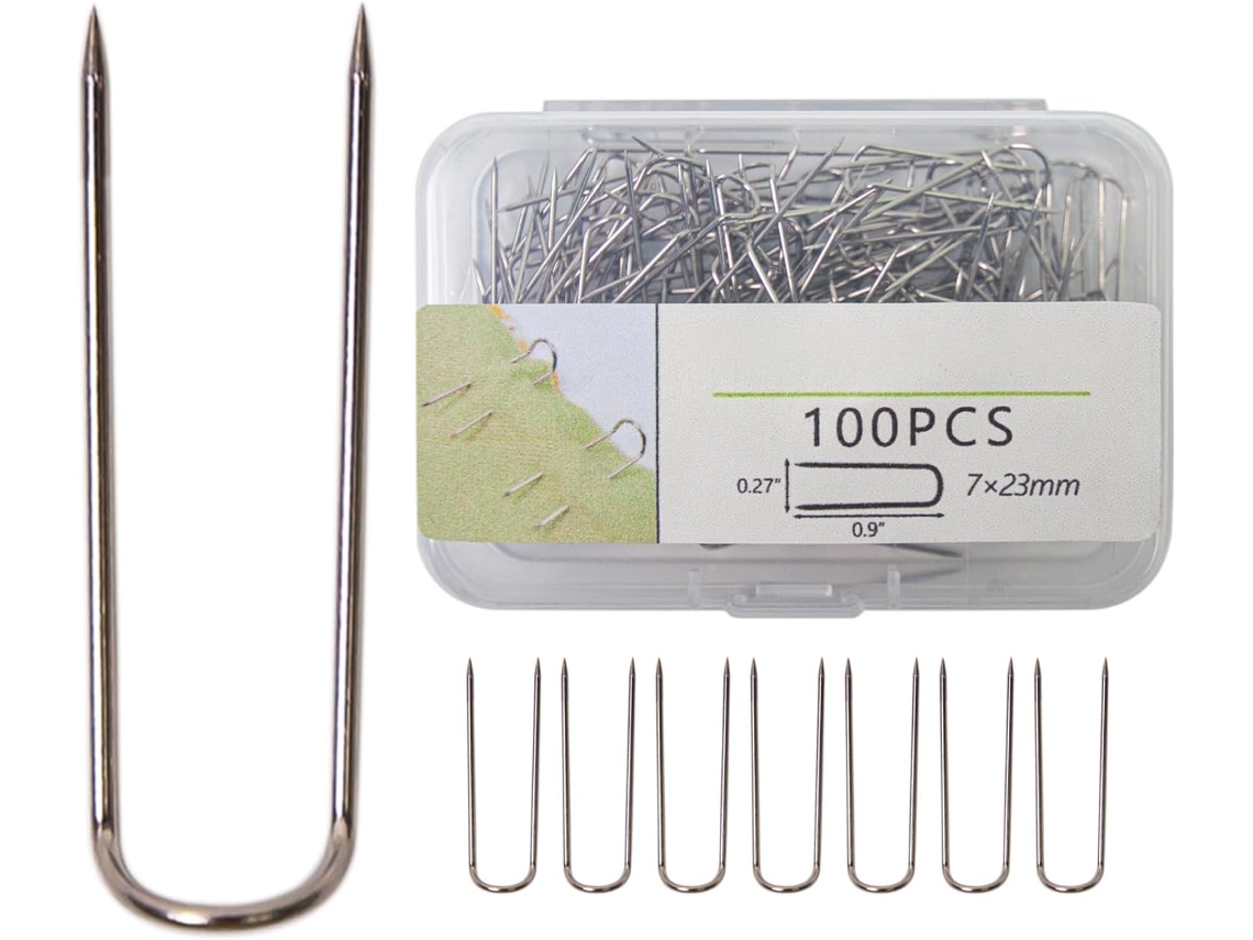 Conjunto de 100/200 peças multiuso Alfinetes para máquina de costura, ideal para quilting, confecção de joias e costura.