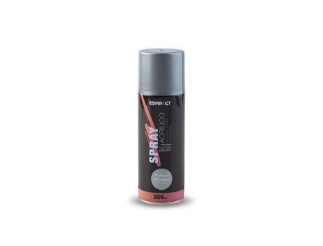 Tinta Spray Acrílica Glitter Prata 200Ml