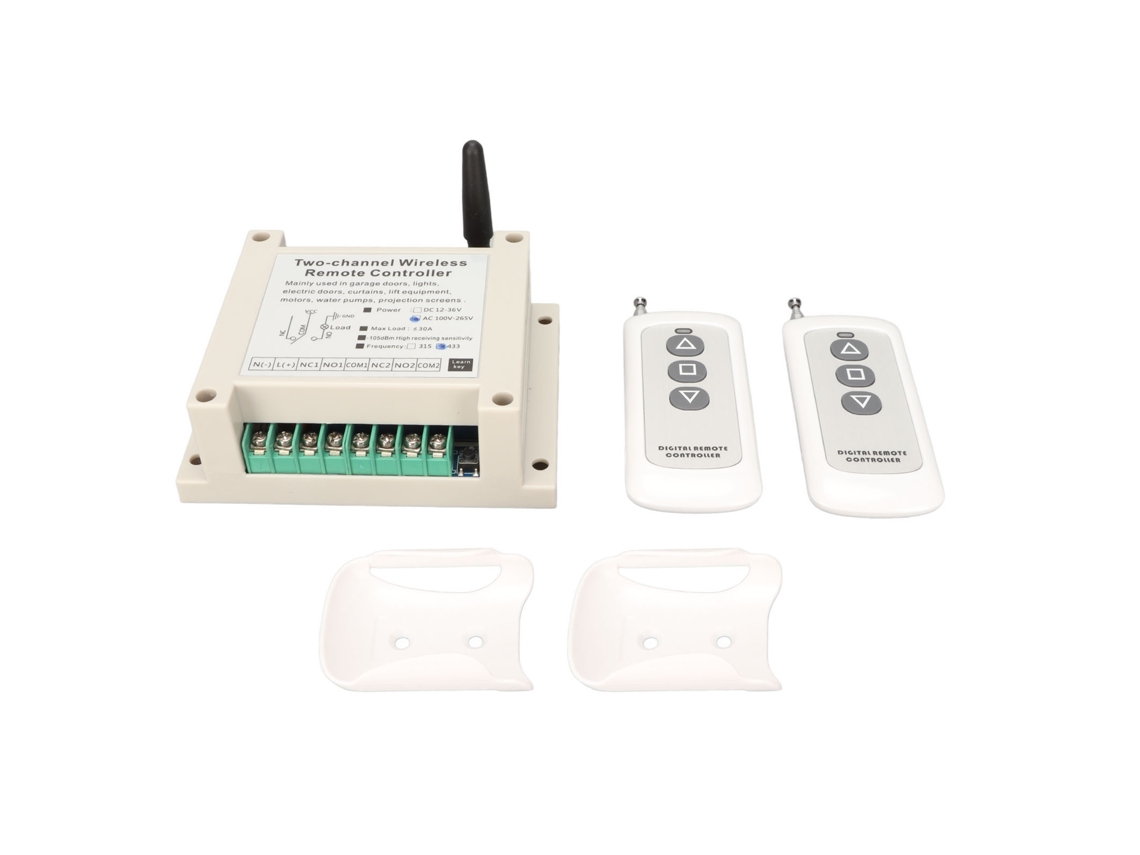 Kit Controle Remoto Wireless 2 Canais 433mhz