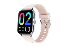 F107 Smart Watch Bluetooth Call Voice Assistant Mede Açúcar no Sangue e Temperatura Corporal Rosa GODTVAGT