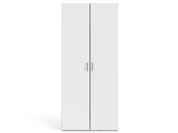 Roupeiro com 2 Portas Lisboa Branco (77.6 x 175.4 x 49.5 cm)