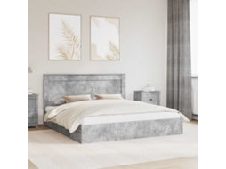 Vidaxl Cama Com Armazenamento Com Gaveta Cinzento 200 X 200 Cm