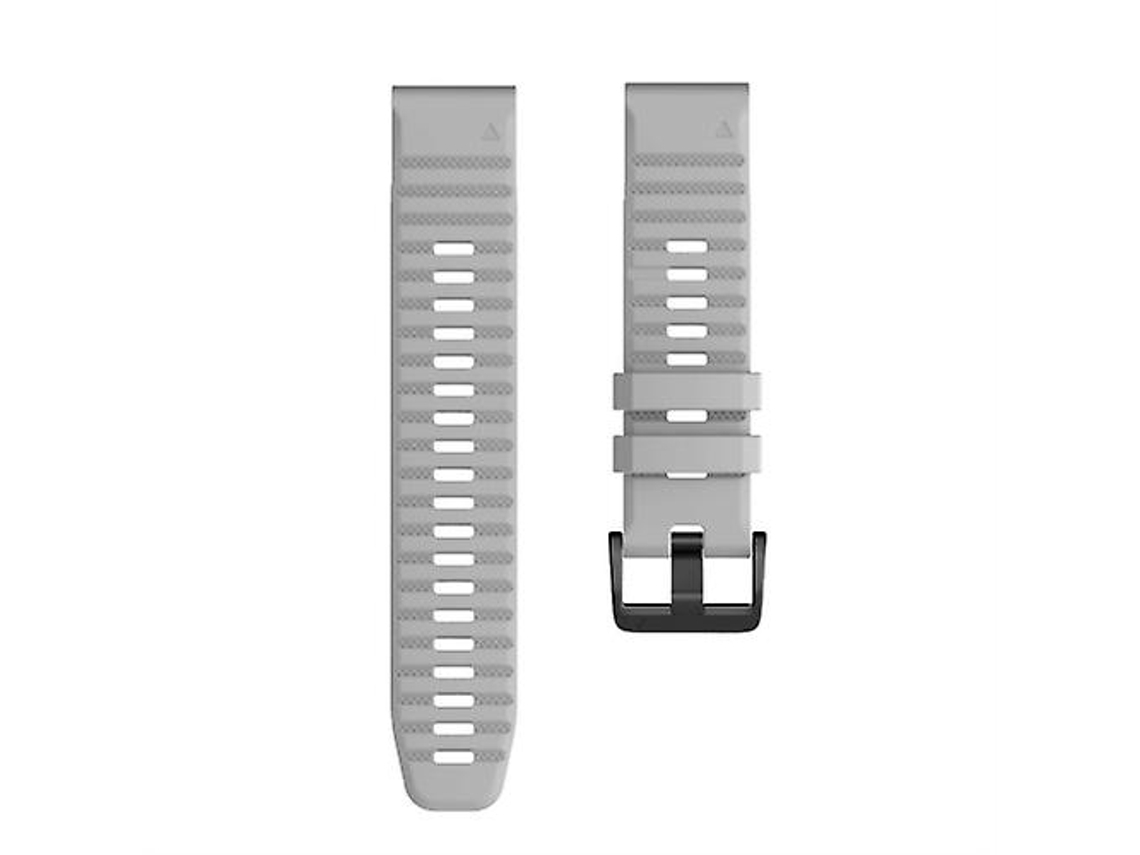 Lurelia Pulseira De Silicone Liberação Rápida, Compatível Com Garmin Fenix 7x/ 6x Smartwatch 26mm, Cinza
