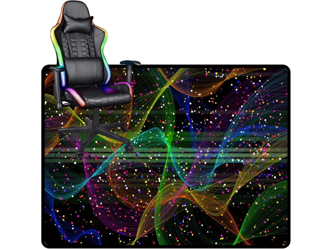 Protetor Tapete Cadeira Gamer Piso Antiderrapante Madeira Cor: Cor Versátil Pisos Rígidos, Madeira,