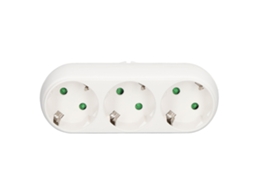Adaptador De Tomada 16a 3 Vias Pc À Prova D'água Para Viagem Exterior Com Indicador E Interruptor