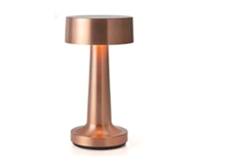 Abajur De Mesa Em Formato Haltere, Design Retrô, Interruptor De Toque, Luz Noturna Led Recarregável Para Festas E Baladas, Cor Ouro Rosa, Estilo C