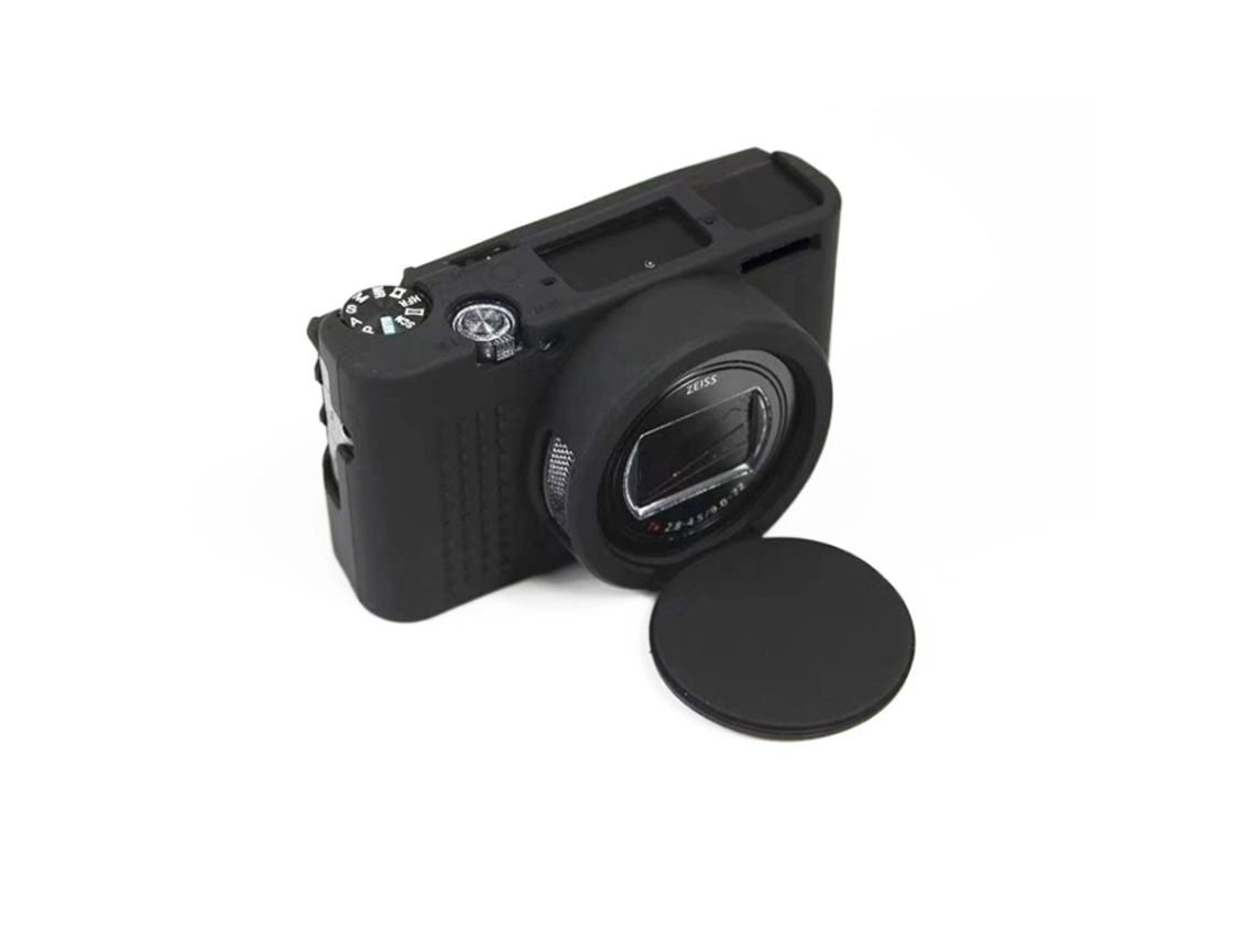Capa Protetora de Silicone Macio para Sony Cyber shot Rx100 Vii / Rx100 M7 Preto XIAOMOYU