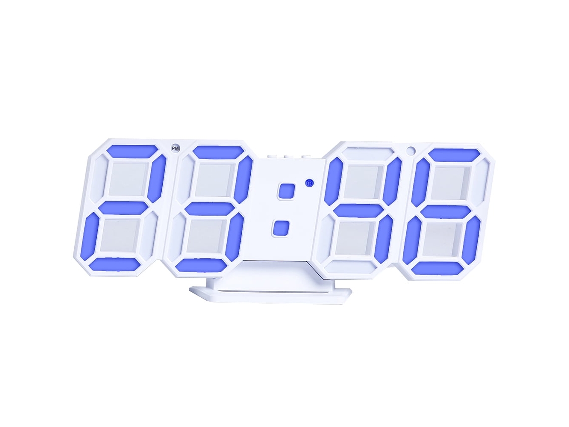 Reloj Despertador Digital Led 3d (azul)