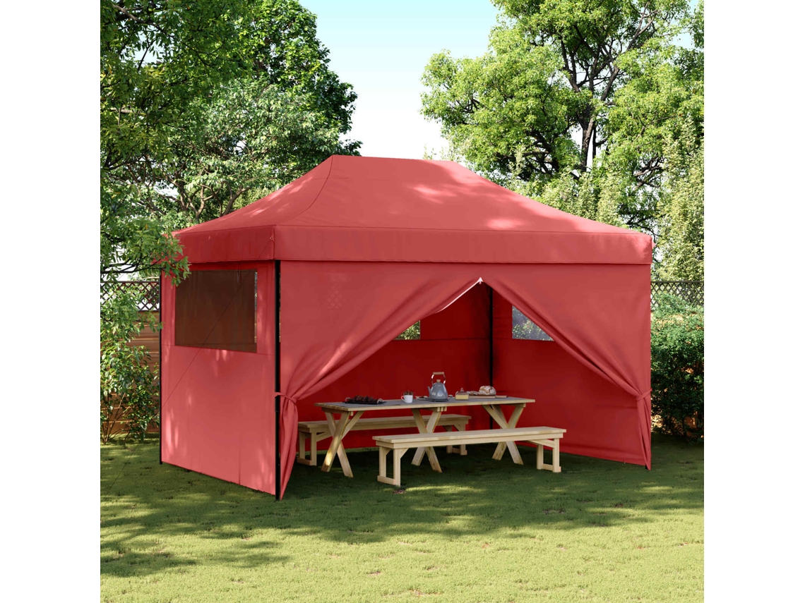 Vidaxl Tenda De Festa 279 X 410 X 315 Cm Borgonha Tecido Oxford