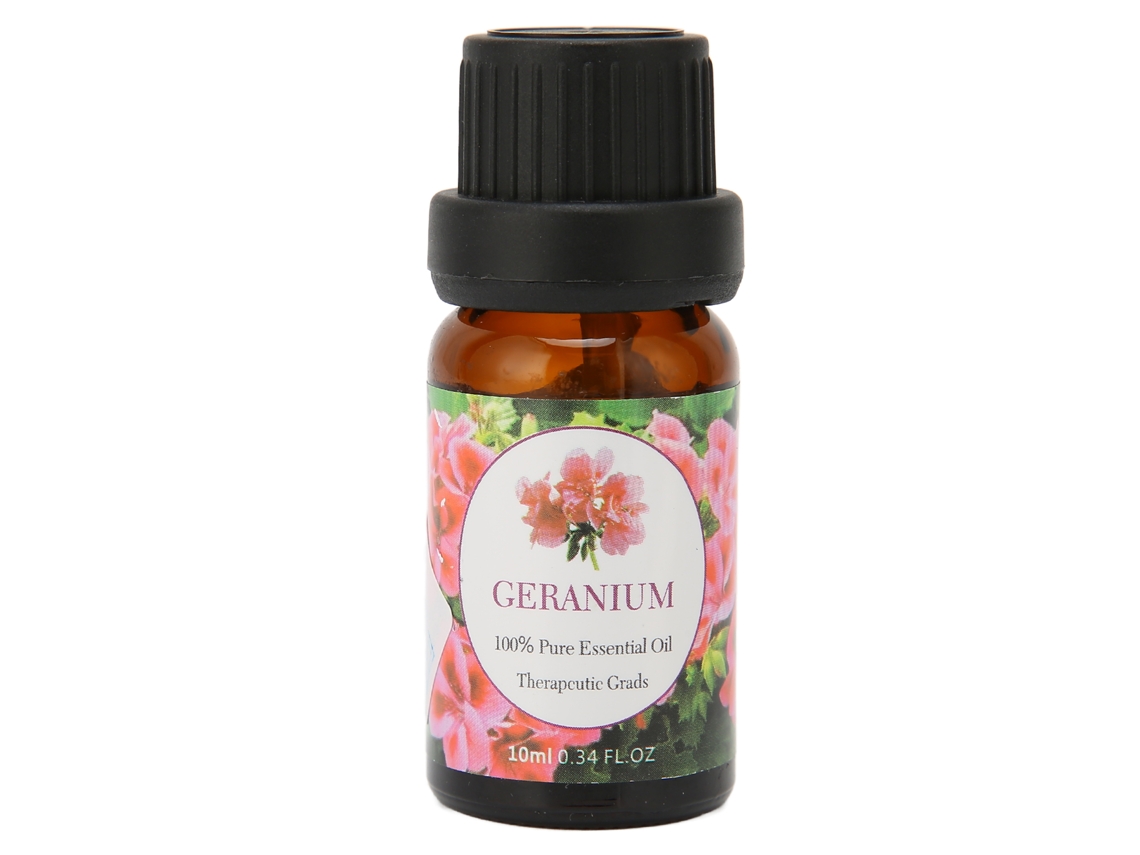 Óleo Essencial De Gerânio 10ml Para Massagem Aromaterapia Alívio Da Fadiga E Relaxamento