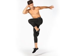 Omni-3 Pacotes De Calças Yoga Masculinas De Cintura Alta Com Secagem Rápida E Bolso Para Exercício E Fitness