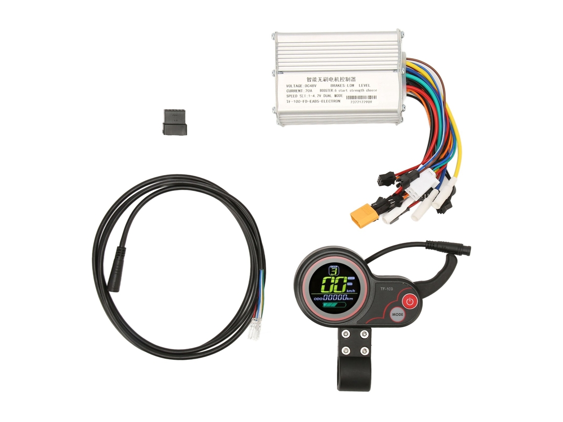 Controlador de motor brushless 48V 20A com painel de exibição para bicicleta e scooter elétrico S/MARCA