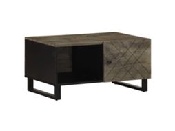 Coffee Table, Coffee Tables Vidaxl Preto Madeira De Mangueira