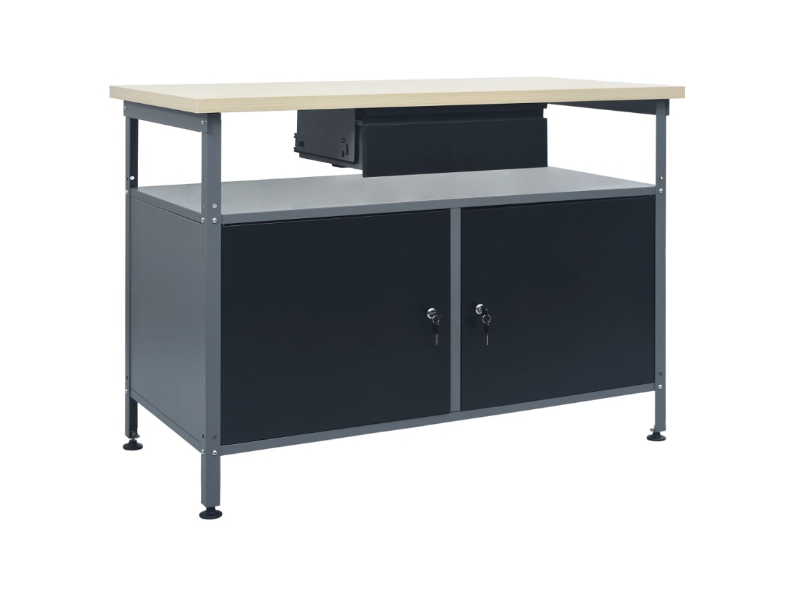 Workbench, Workbenches Vidaxl Preto Aço