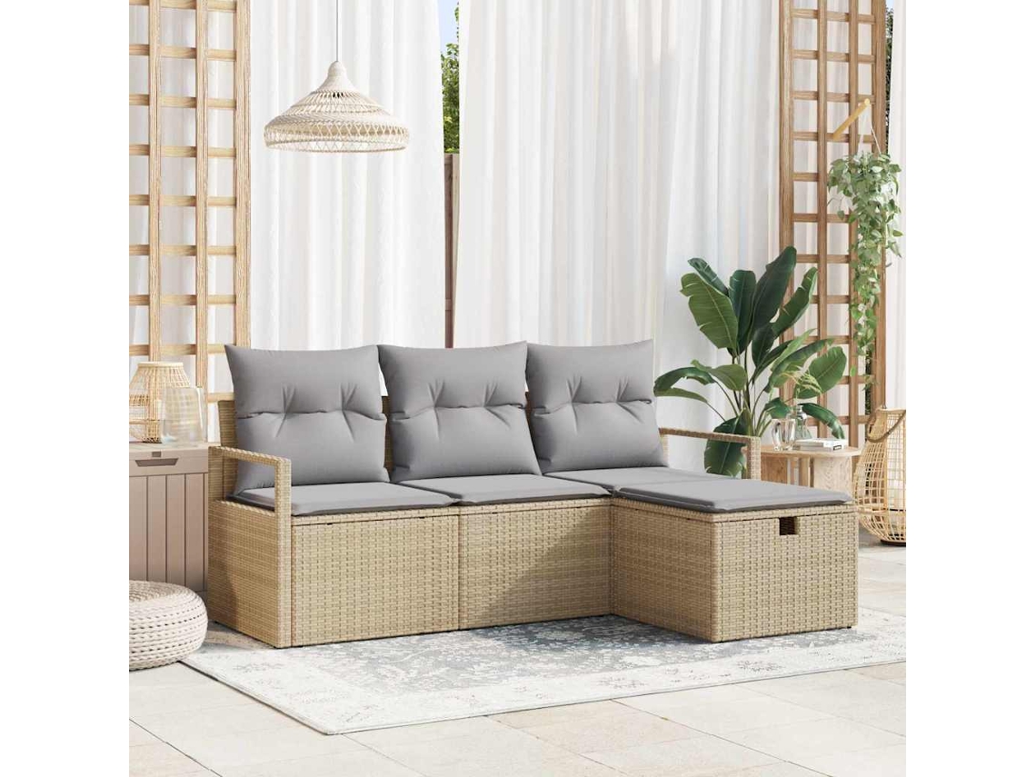 Vidaxl Conjunto De Sofás 4 Unid. 4-número De Lugares
