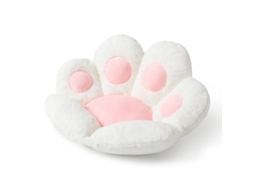 2026rebe cojín de Pata de Gato Suave Kawaii para Silla Sofa Oficina 70x60cm Blanco Almohada Oso