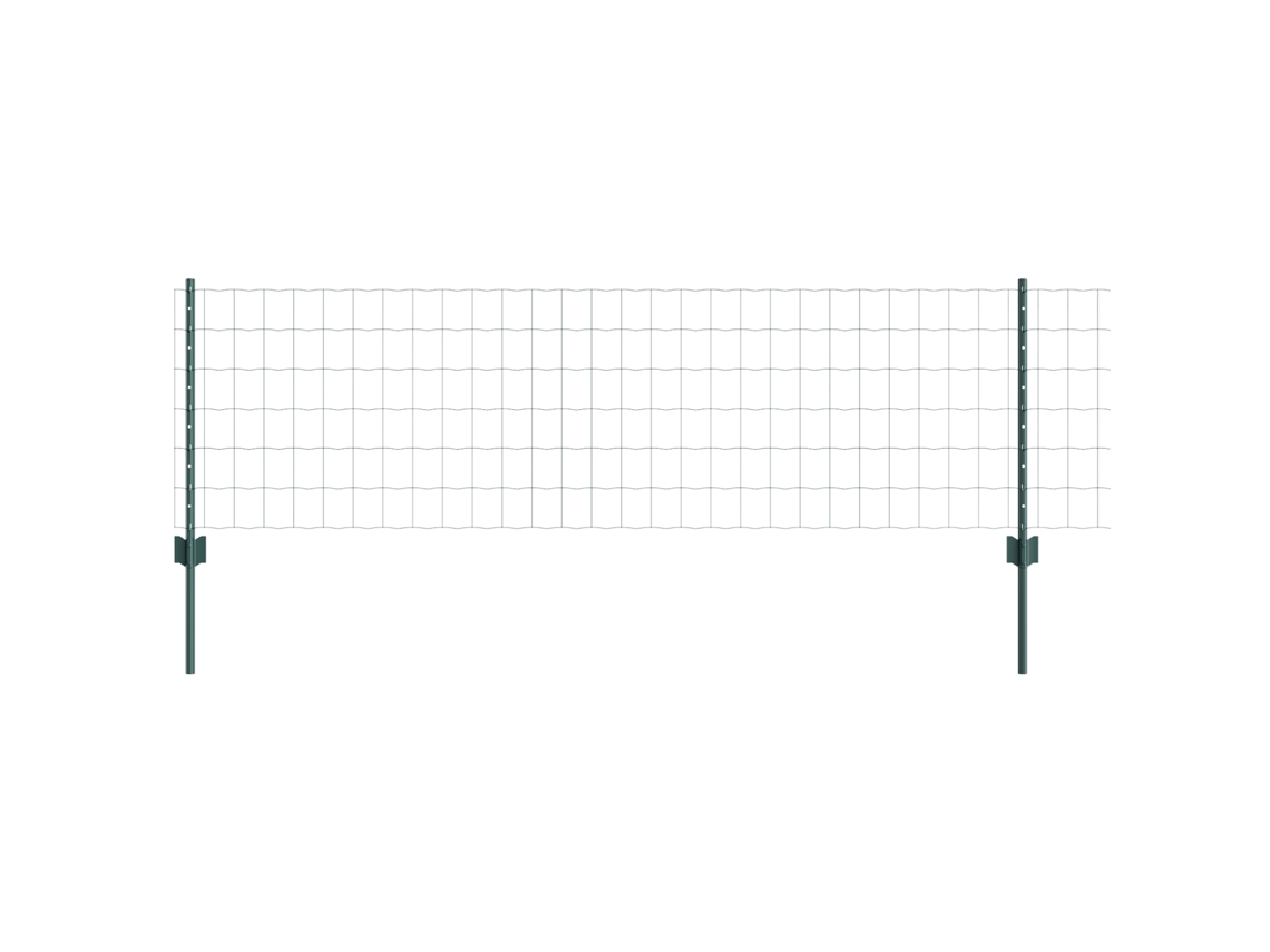 Conjunto 1 Barreira Externa Vidaxl Verde Aço (50 X 0,6 M)