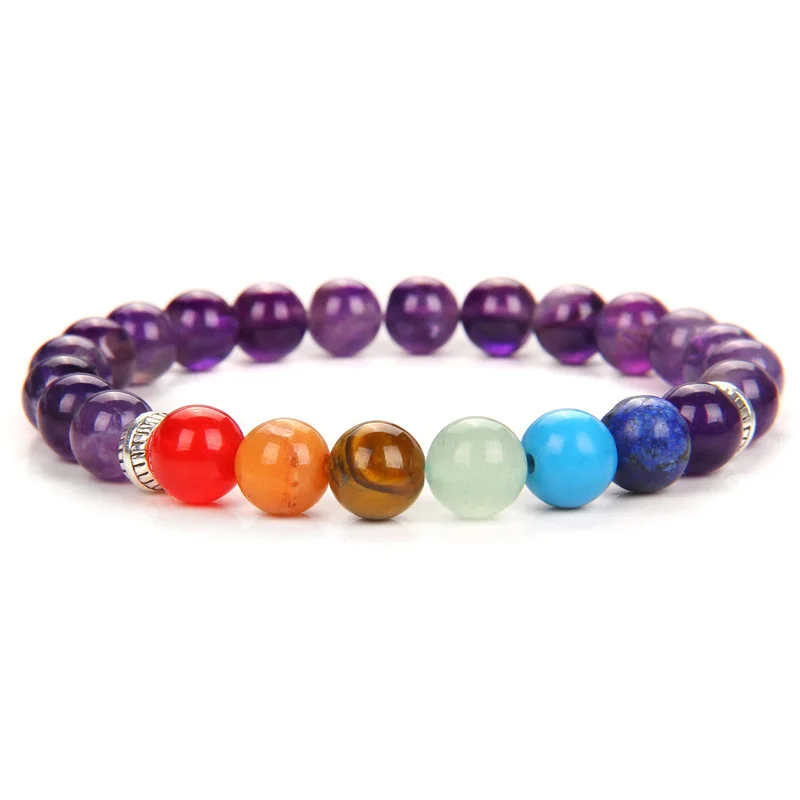 Pulseira de Lótus Budista Tibetana, Pulseira Amuleto de Chakra de Ioga MDUG
