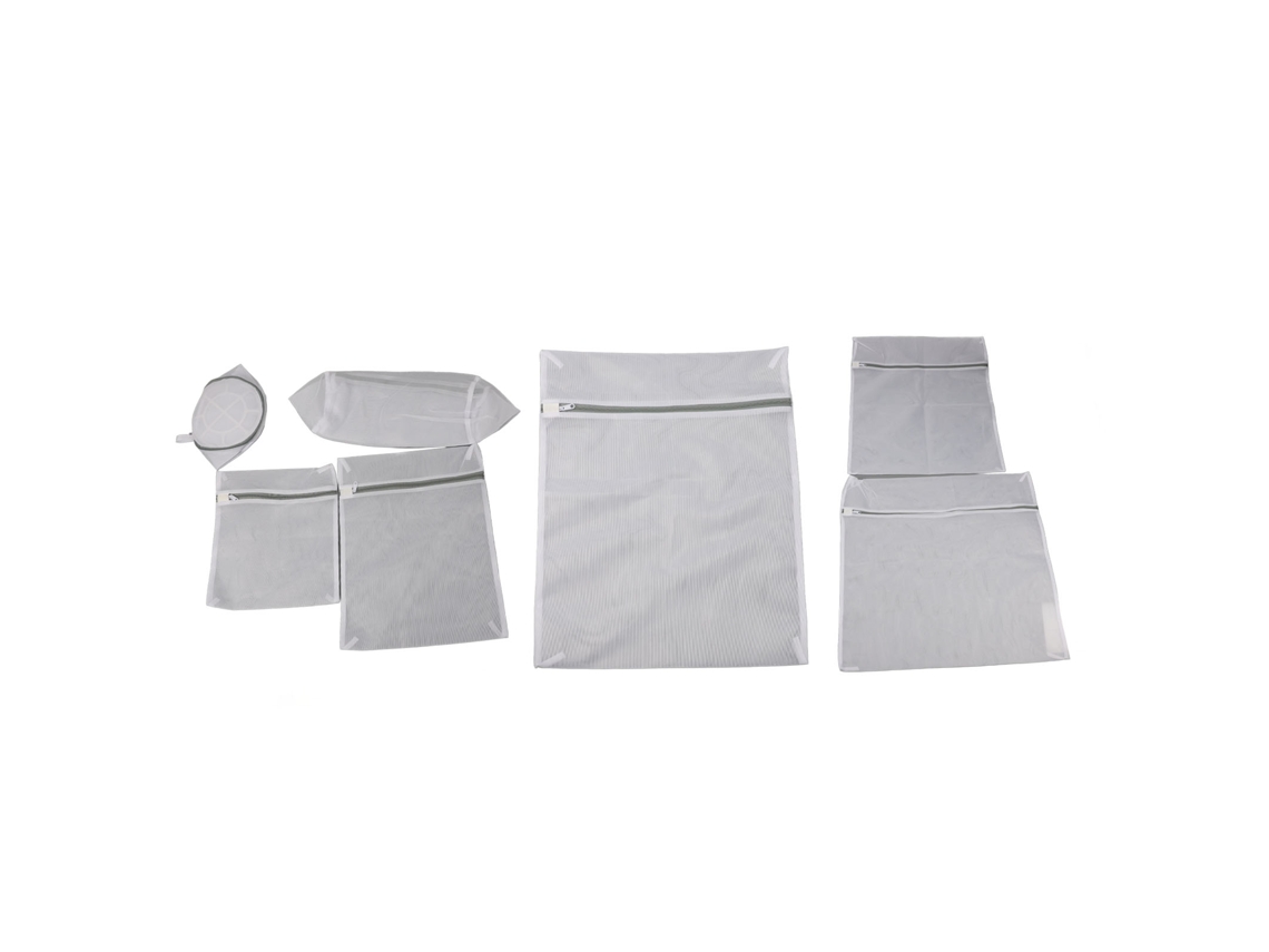 7pcs Saco de Lavagem Reutilizável com Zíper S/MARCA